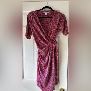 Maternity wrap dress
